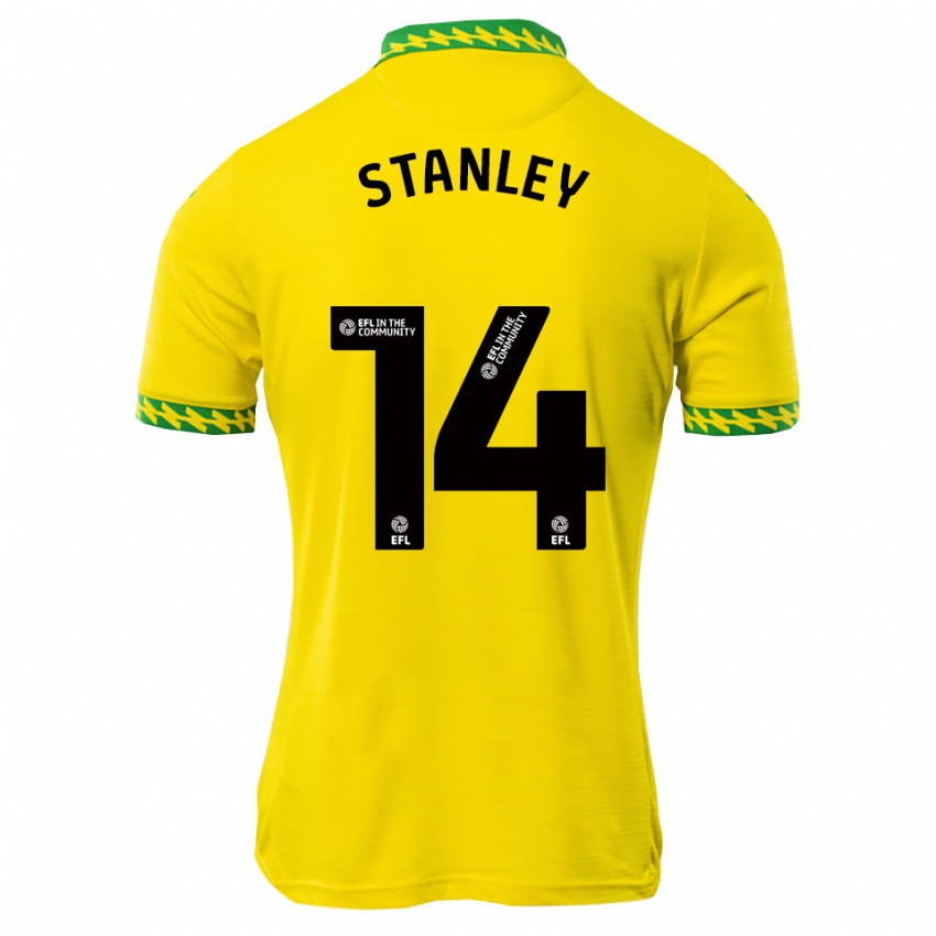 גברים Kathryn Stanley #14 לבן ירוק ג'רזי ביתית 2025/26 חולצה קצרה