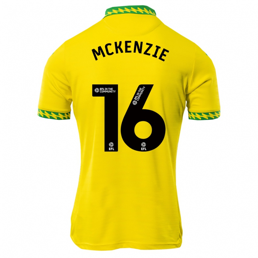 גברים Mason Mckenzie #16 לבן ירוק ג'רזי ביתית 2025/26 חולצה קצרה