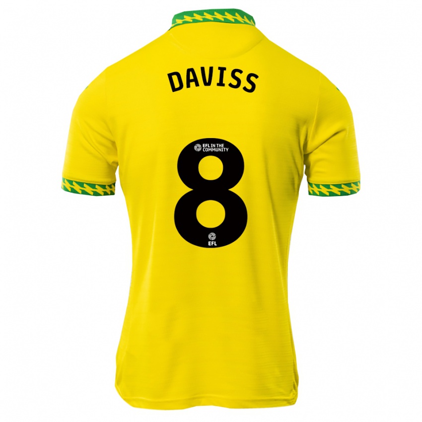 גברים Millie Daviss #8 לבן ירוק ג'רזי ביתית 2025/26 חולצה קצרה