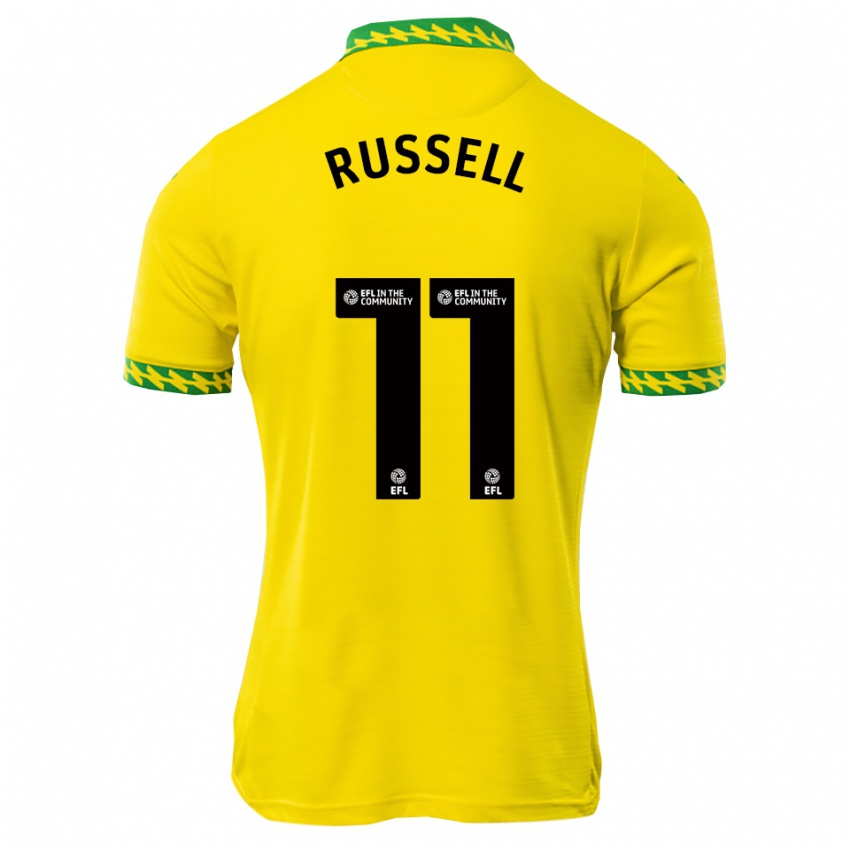 גברים Rebecca Russell #11 לבן ירוק ג'רזי ביתית 2025/26 חולצה קצרה