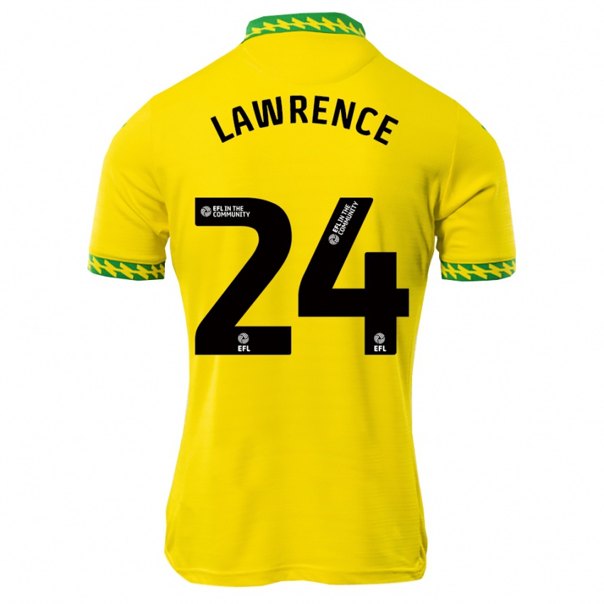 גברים Rachel Lawrence #24 לבן ירוק ג'רזי ביתית 2025/26 חולצה קצרה