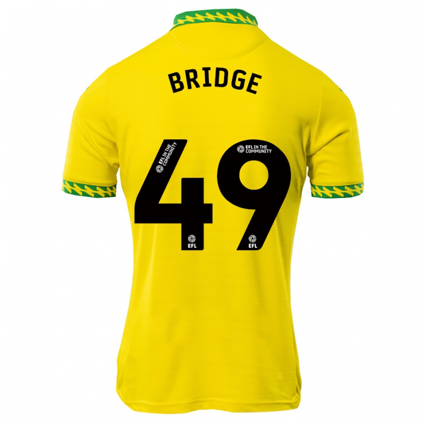 גברים איידן ג׳יימס ברידג׳ #49 לבן ירוק ג'רזי ביתית 2025/26 חולצה קצרה