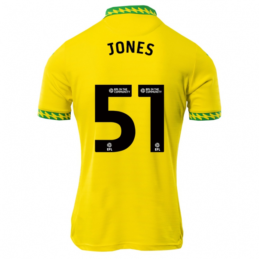 גברים Dylan Jones #51 לבן ירוק ג'רזי ביתית 2025/26 חולצה קצרה