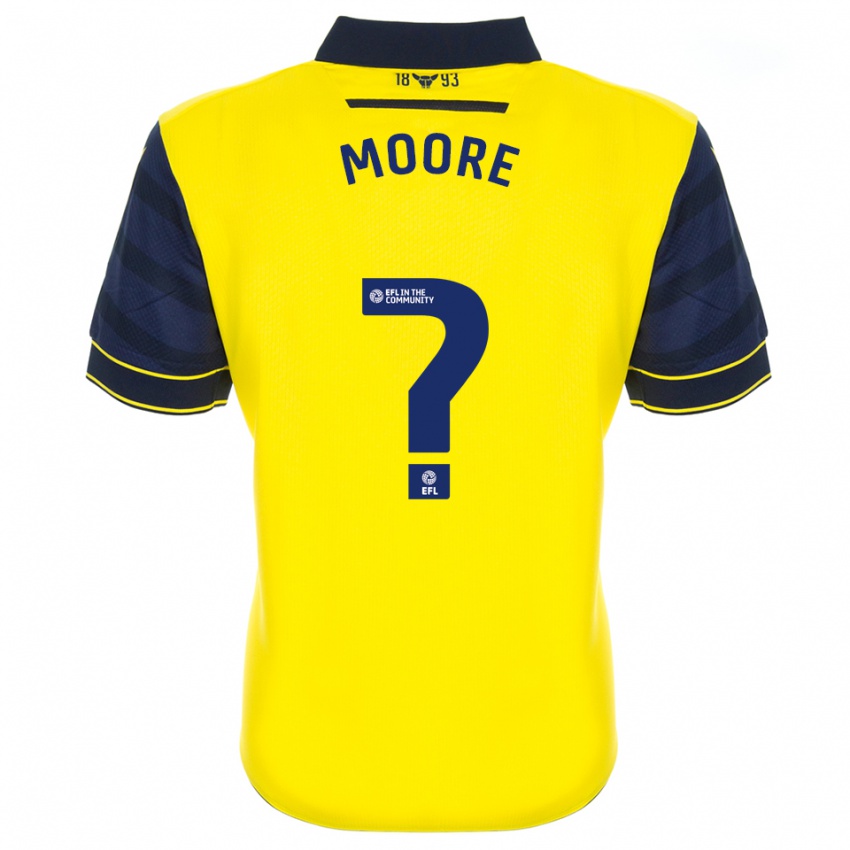 גברים Brogan Moore #0 צהוב כחול נייבי ג'רזי ביתית 2025/26 חולצה קצרה