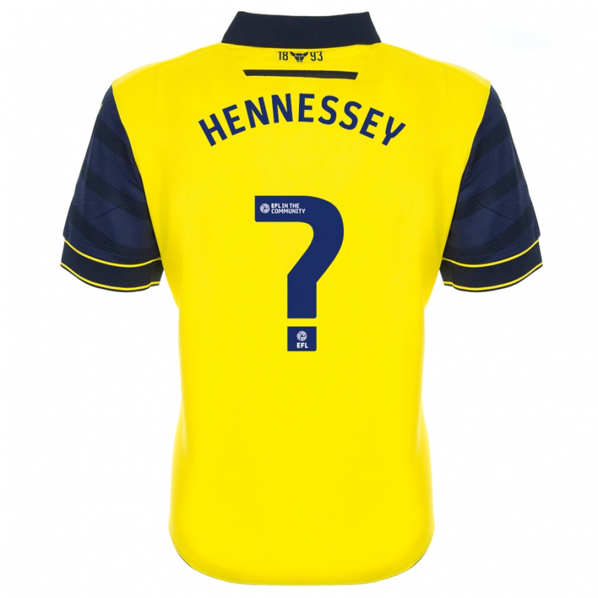 גברים Laura Hennessey #0 צהוב כחול נייבי ג'רזי ביתית 2025/26 חולצה קצרה