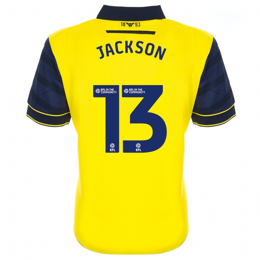 גברים Will Jackson #13 צהוב כחול נייבי ג'רזי ביתית 2025/26 חולצה קצרה