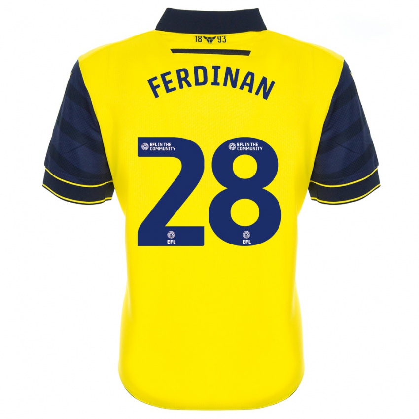 גברים מרסלינו פרדינאן #28 צהוב כחול נייבי ג'רזי ביתית 2025/26 חולצה קצרה