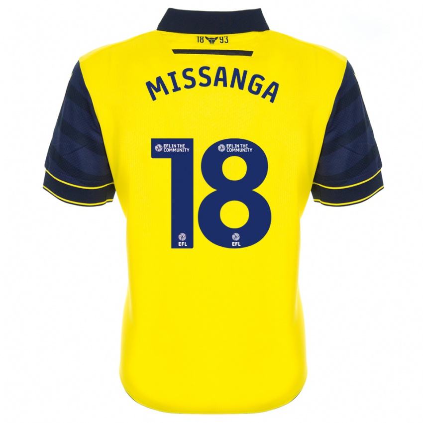 גברים Mo Missanga #18 צהוב כחול נייבי ג'רזי ביתית 2025/26 חולצה קצרה