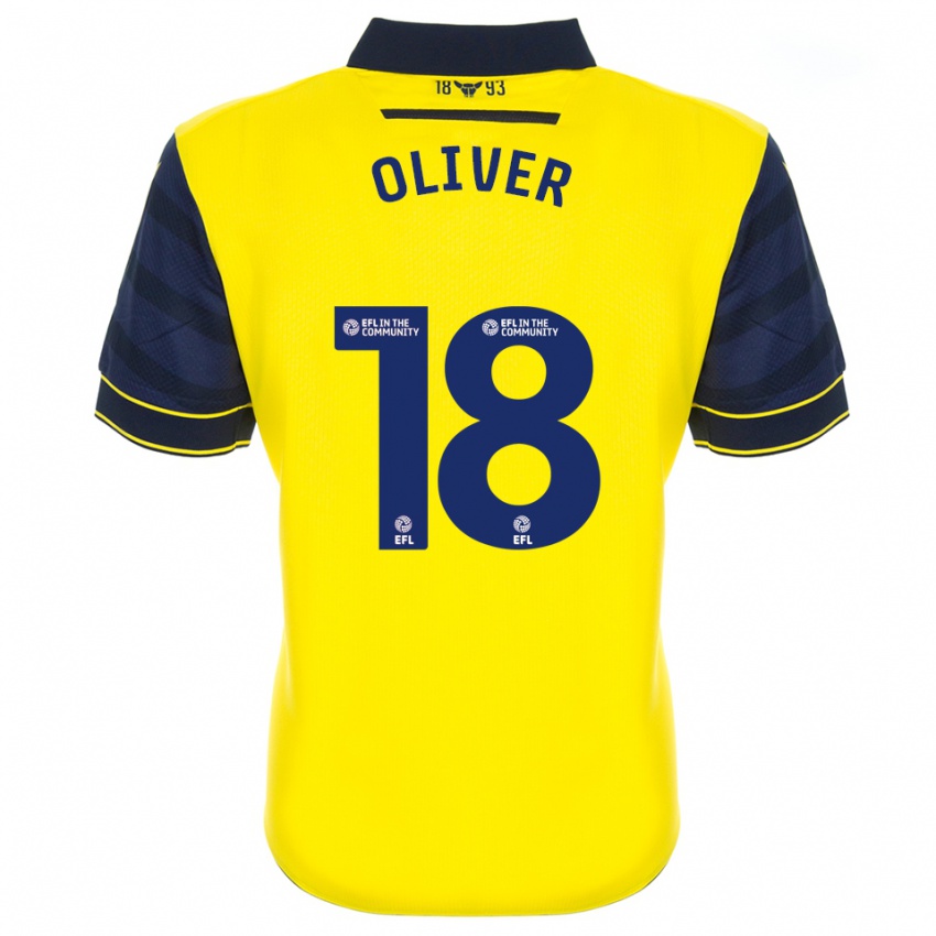 גברים Taome Oliver #18 צהוב כחול נייבי ג'רזי ביתית 2025/26 חולצה קצרה