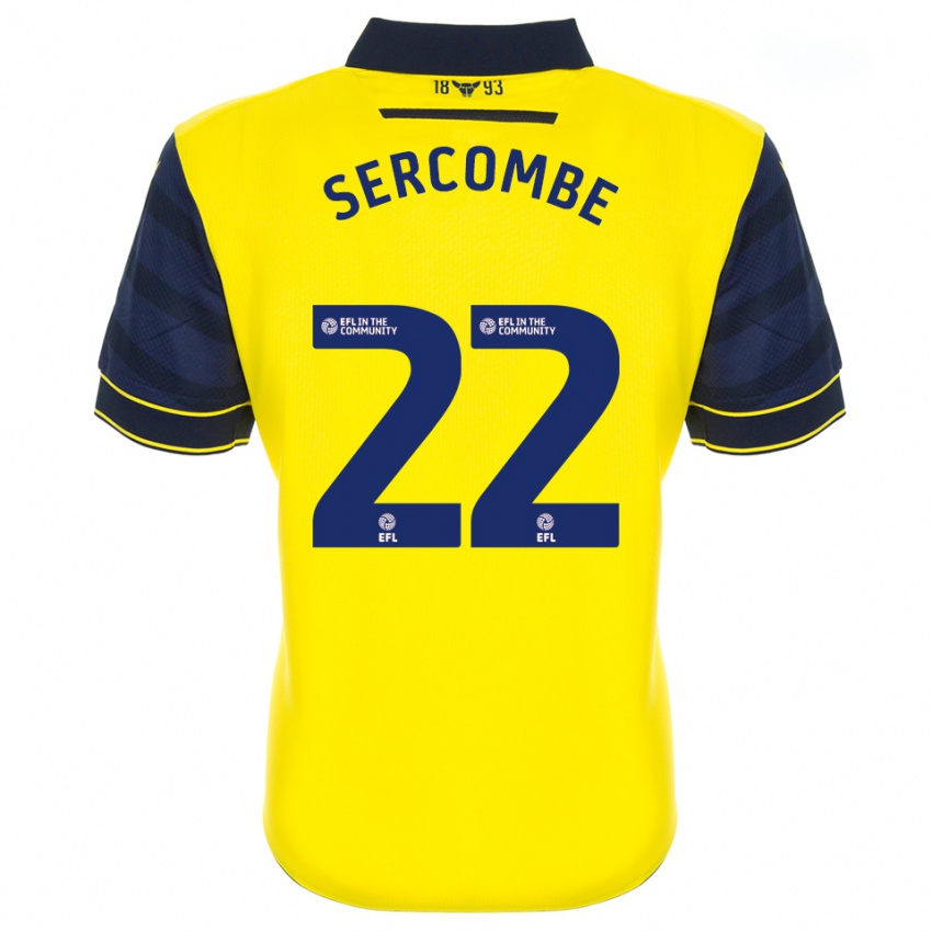 גברים פריס סרקומבה #22 צהוב כחול נייבי ג'רזי ביתית 2025/26 חולצה קצרה