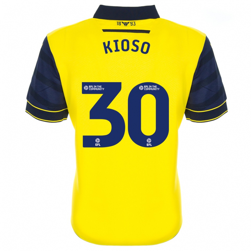 גברים פיטר קיוסו #30 צהוב כחול נייבי ג'רזי ביתית 2025/26 חולצה קצרה