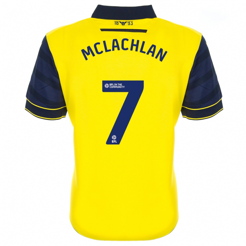 גברים דייזי מקלכלן #7 צהוב כחול נייבי ג'רזי ביתית 2025/26 חולצה קצרה