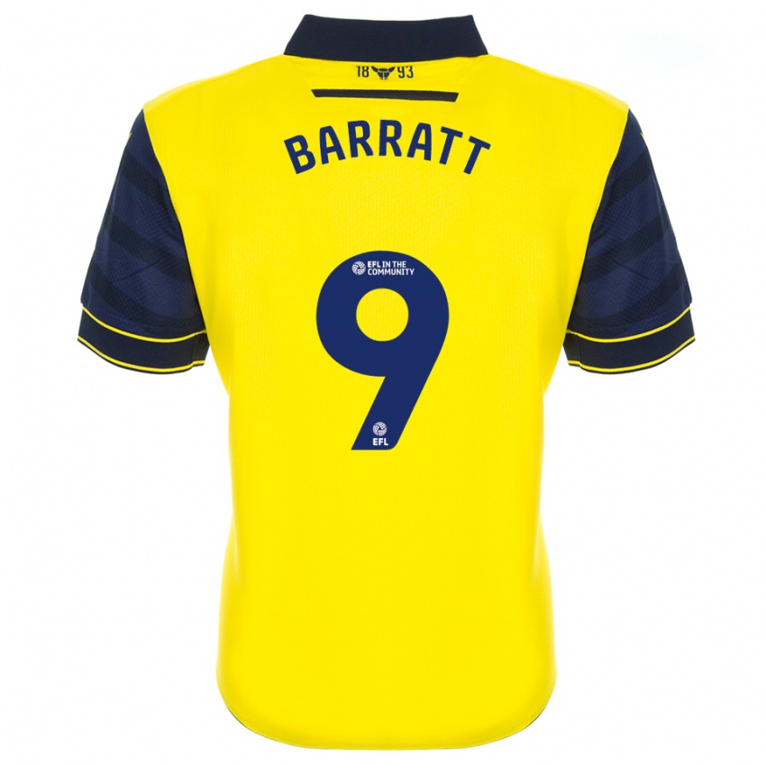 גברים זואי באראט #9 צהוב כחול נייבי ג'רזי ביתית 2025/26 חולצה קצרה