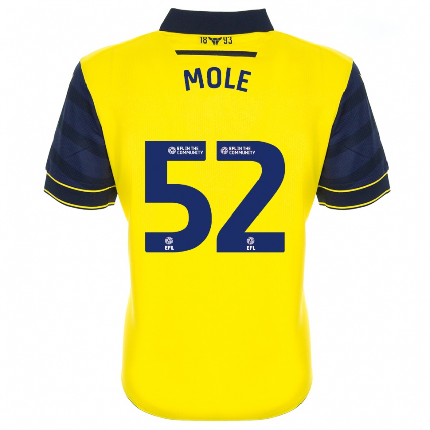 גברים Harrison Mole #52 צהוב כחול נייבי ג'רזי ביתית 2025/26 חולצה קצרה