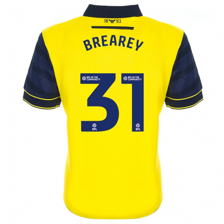 גברים אדי ברירי #31 צהוב כחול נייבי ג'רזי ביתית 2025/26 חולצה קצרה