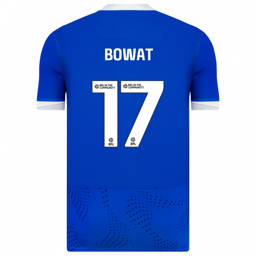 גברים Ibane Bowat #17 כחול לבן ג'רזי ביתית 2025/26 חולצה קצרה