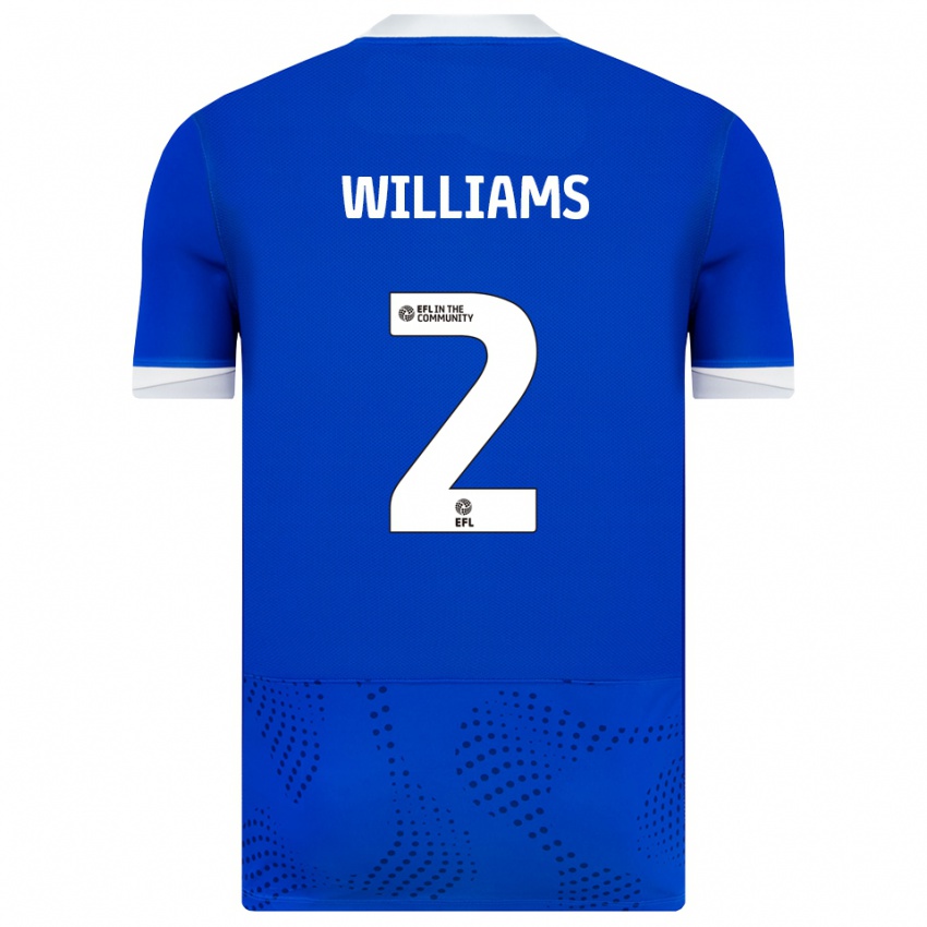 גברים Jordan Williams #2 כחול לבן ג'רזי ביתית 2025/26 חולצה קצרה