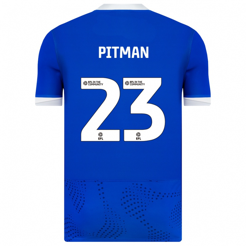 גברים Emily Pitman #23 כחול לבן ג'רזי ביתית 2025/26 חולצה קצרה