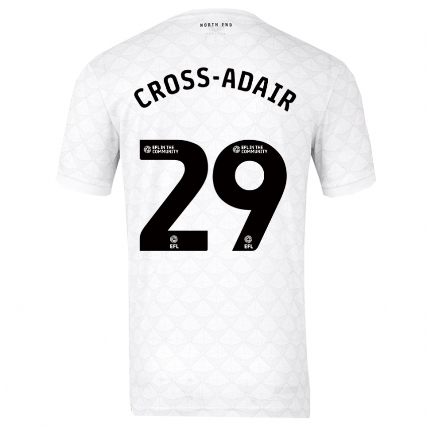 גברים פינלי דגלאס קרוס-אדאיר #29 לבן אדום ג'רזי ביתית 2025/26 חולצה קצרה