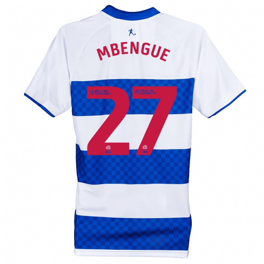 גברים אמאדו אמבנגה #27 כחול לבן ג'רזי ביתית 2025/26 חולצה קצרה