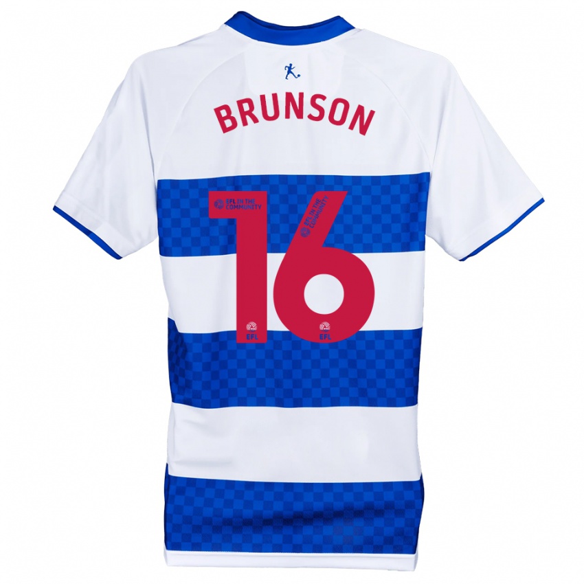 גברים Kalen Brunson #16 כחול לבן ג'רזי ביתית 2025/26 חולצה קצרה