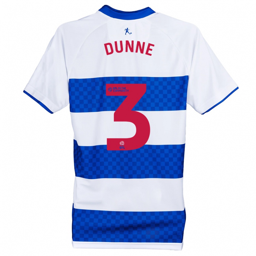 גברים ג'ימי דאן #3 כחול לבן ג'רזי ביתית 2025/26 חולצה קצרה