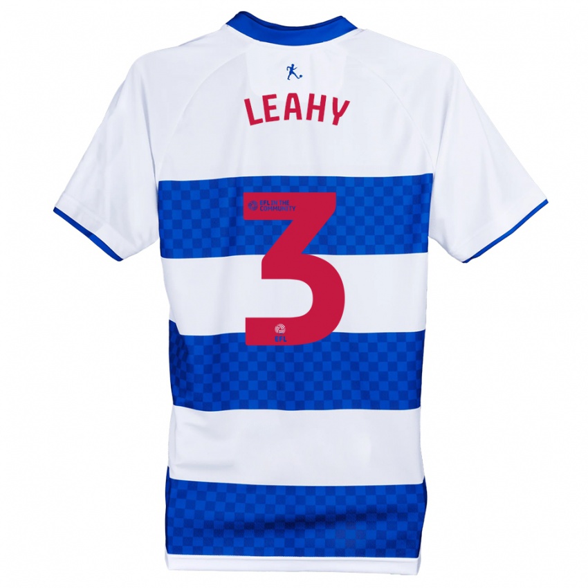 גברים ג׳ייק לייהי #3 כחול לבן ג'רזי ביתית 2025/26 חולצה קצרה גברים ג׳ייק לייהי #3 כחול לבן ג'רזי ביתית 2025/26 חולצה קצרה