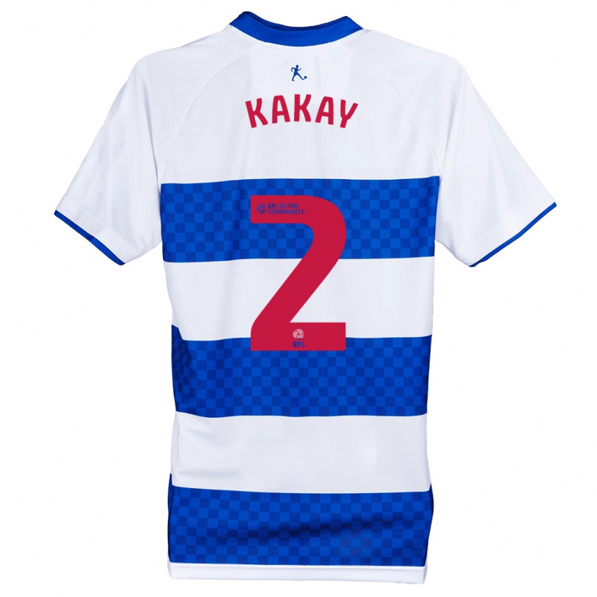 גברים עוסמאן קקאי #2 כחול לבן ג'רזי ביתית 2025/26 חולצה קצרה