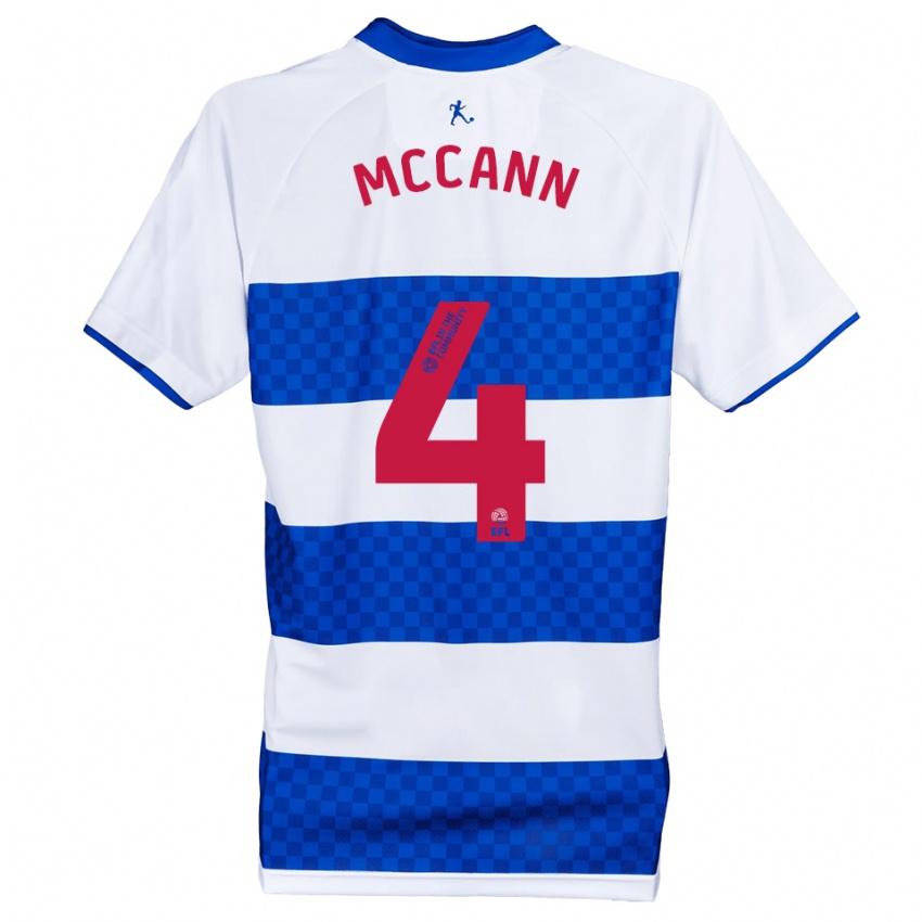 גברים נואה מק׳קאן #4 כחול לבן ג'רזי ביתית 2025/26 חולצה קצרה