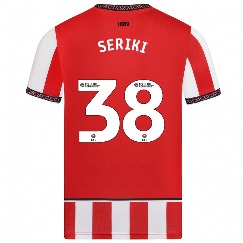 גברים פמי סריקי #38 אדום לבן ג'רזי ביתית 2025/26 חולצה קצרה