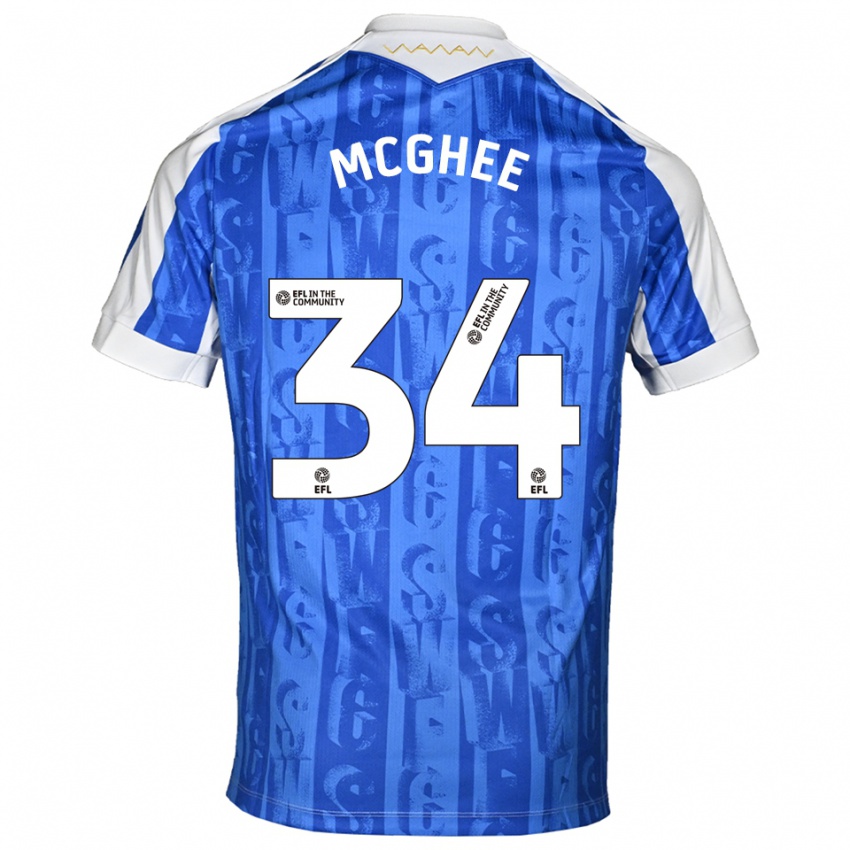 גברים קול מגי #34 כחול לבן ג'רזי ביתית 2025/26 חולצה קצרה