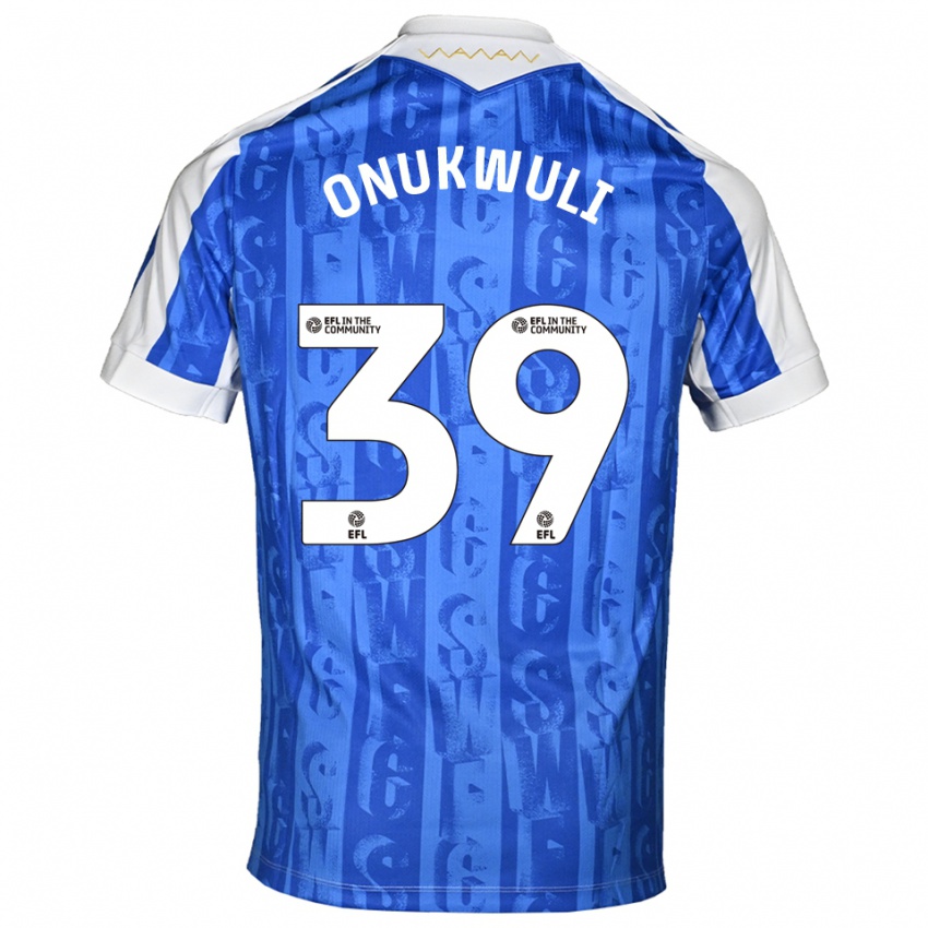 גברים Favour Onukwuli #39 כחול לבן ג'רזי ביתית 2025/26 חולצה קצרה