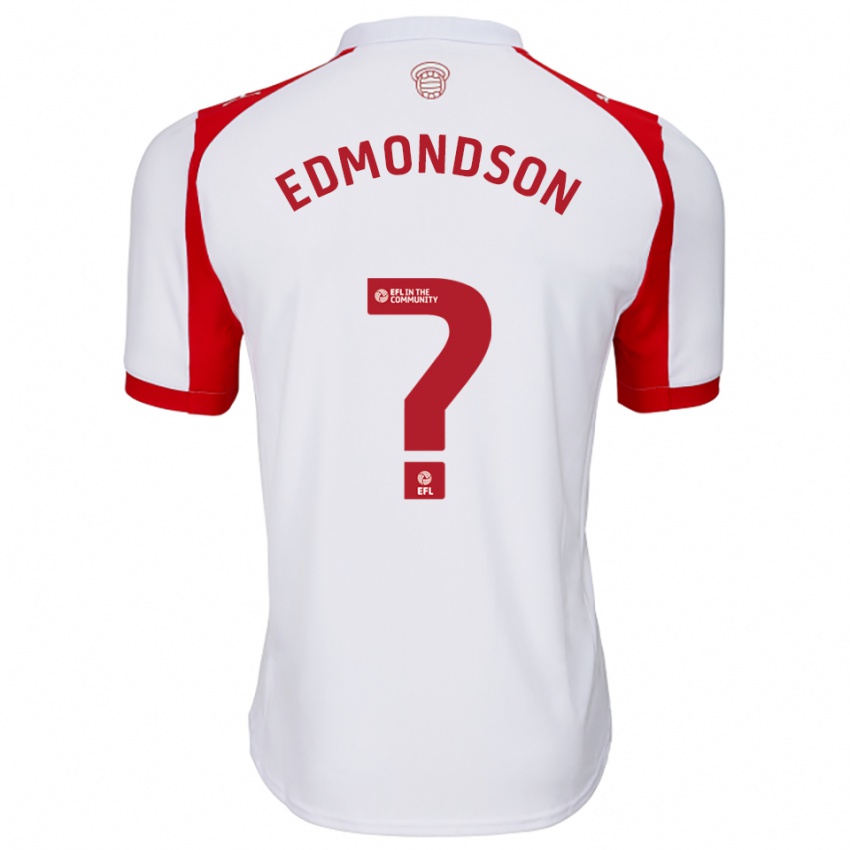 גברים טיילר אדמונדסון #0 לבן אדום ג'רזי ביתית 2025/26 חולצה קצרה