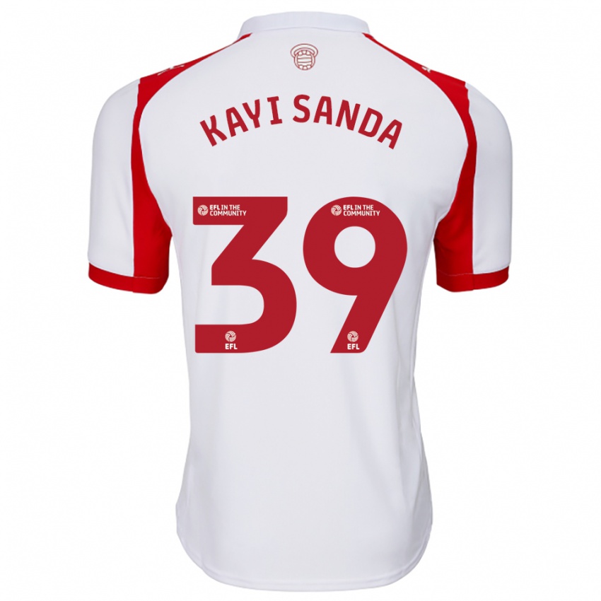גברים יואקים קאיי סנדה #39 לבן אדום ג'רזי ביתית 2025/26 חולצה קצרה