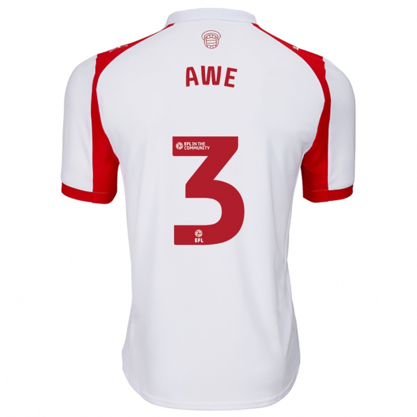 גברים זאק אווה #3 לבן אדום ג'רזי ביתית 2025/26 חולצה קצרה