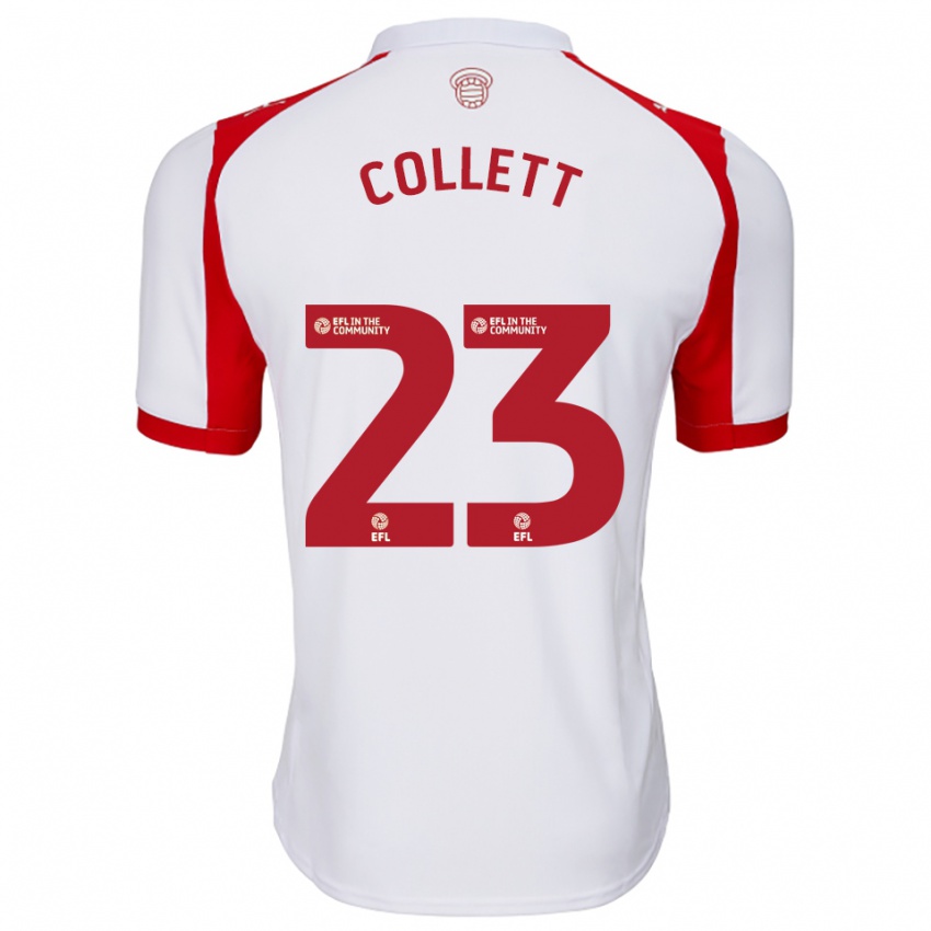 גברים מייגן קולט #23 לבן אדום ג'רזי ביתית 2025/26 חולצה קצרה