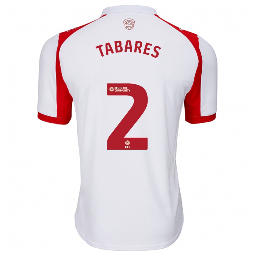 גברים Samuel Tabares #2 לבן אדום ג'רזי ביתית 2025/26 חולצה קצרה