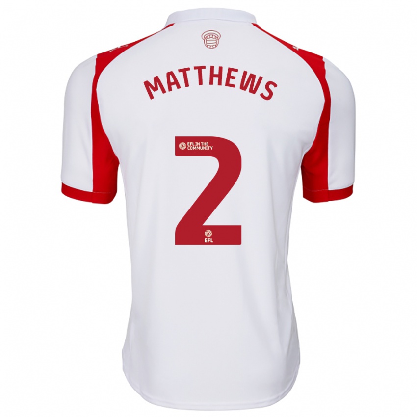 גברים עבדולהלים אוקונולה-מתיאוס #2 לבן אדום ג'רזי ביתית 2025/26 חולצה קצרה