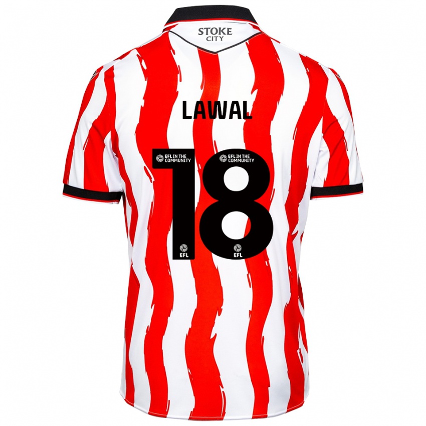 גברים בוסון לאוואל #18 לבן אדום ג'רזי ביתית 2025/26 חולצה קצרה