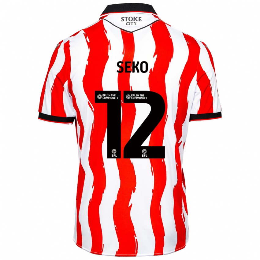 גברים טטסוקי סקו #12 לבן אדום ג'רזי ביתית 2025/26 חולצה קצרה