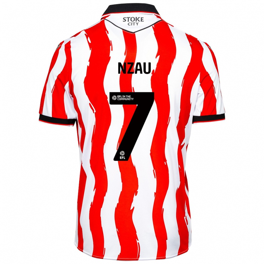גברים פדרו נזאו #7 לבן אדום ג'רזי ביתית 2025/26 חולצה קצרה
