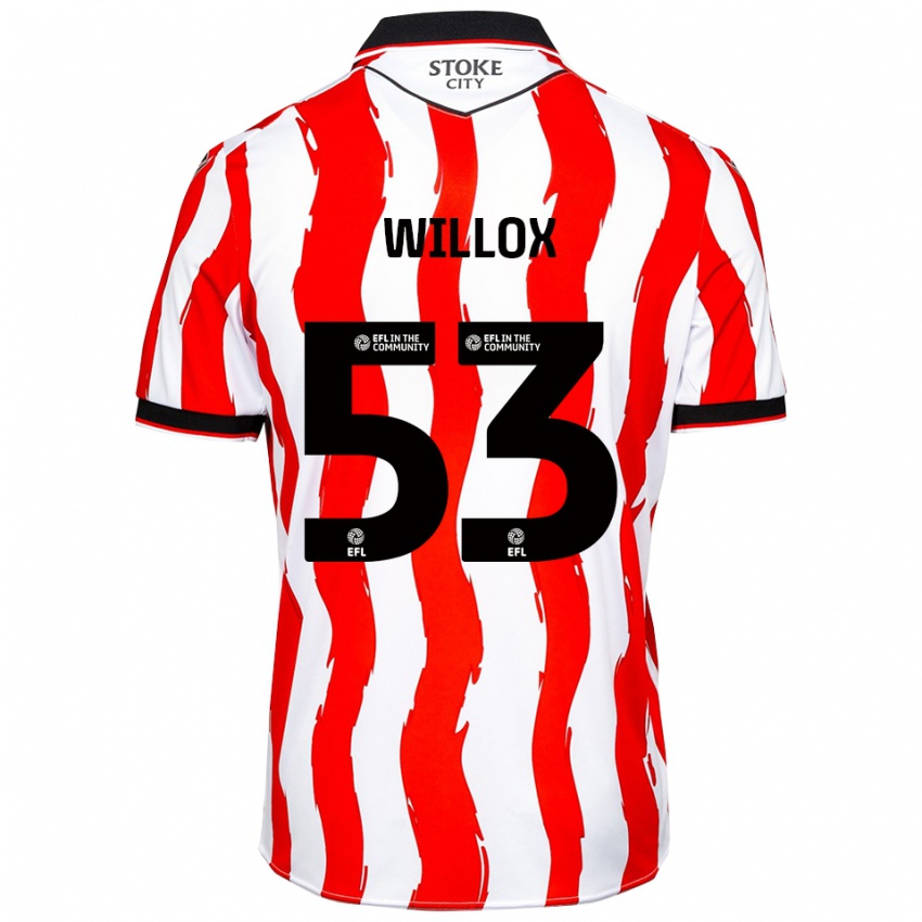 גברים קירון ווילוקס #53 לבן אדום ג'רזי ביתית 2025/26 חולצה קצרה