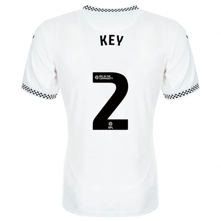 גברים ג'ושוע קי #2 לבן כתום ג'רזי ביתית 2025/26 חולצה קצרה