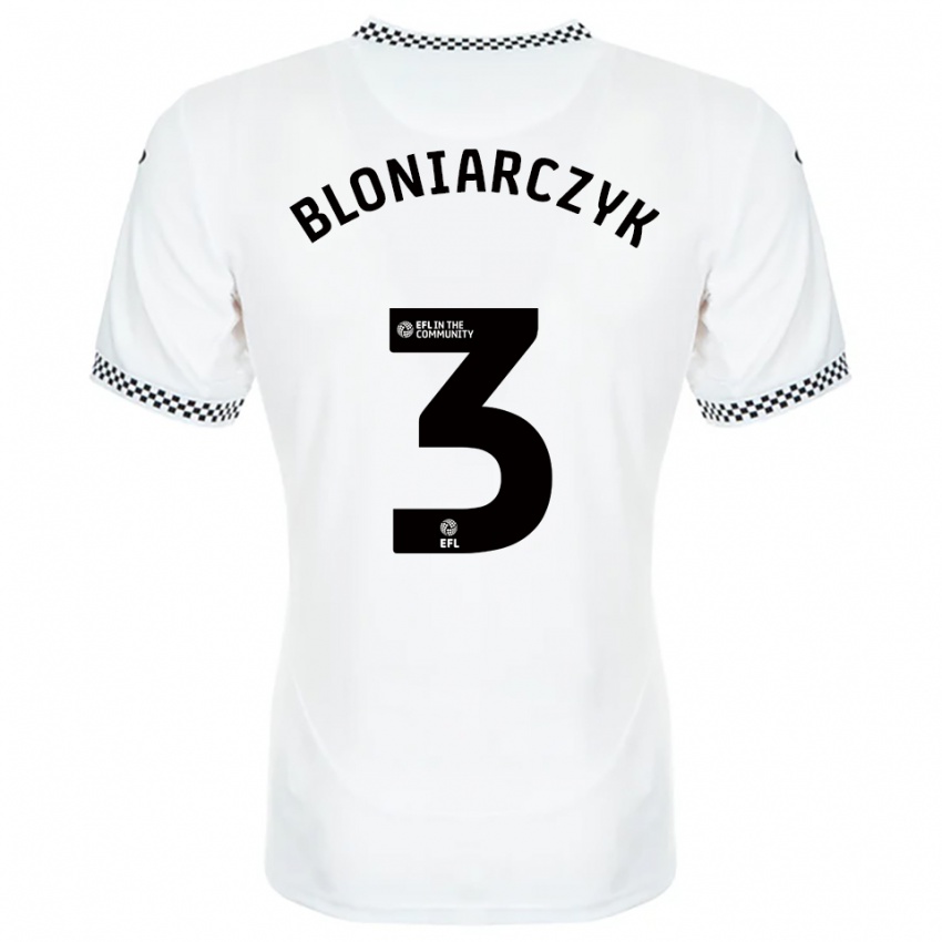 גברים קוון בלוניארצ׳יק #3 לבן כתום ג'רזי ביתית 2025/26 חולצה קצרה