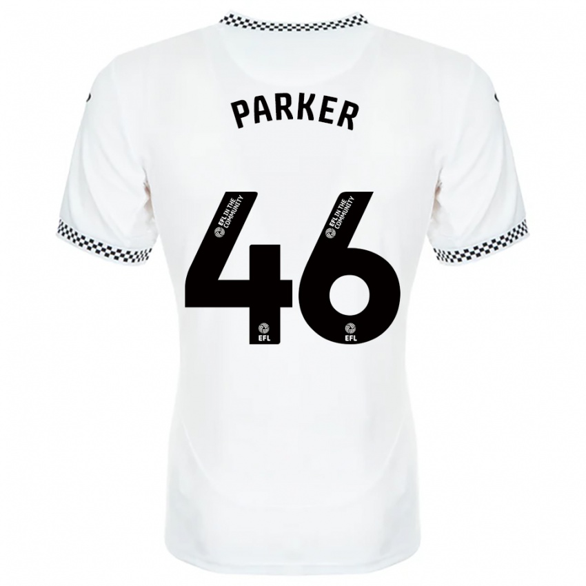 גברים ארתור פרקר #46 לבן כתום ג'רזי ביתית 2025/26 חולצה קצרה