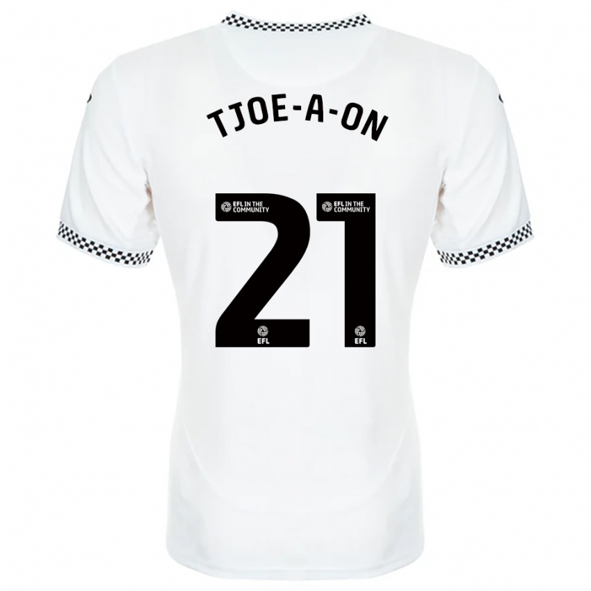 גברים נתן טג'ו-א-און #21 לבן כתום ג'רזי ביתית 2025/26 חולצה קצרה