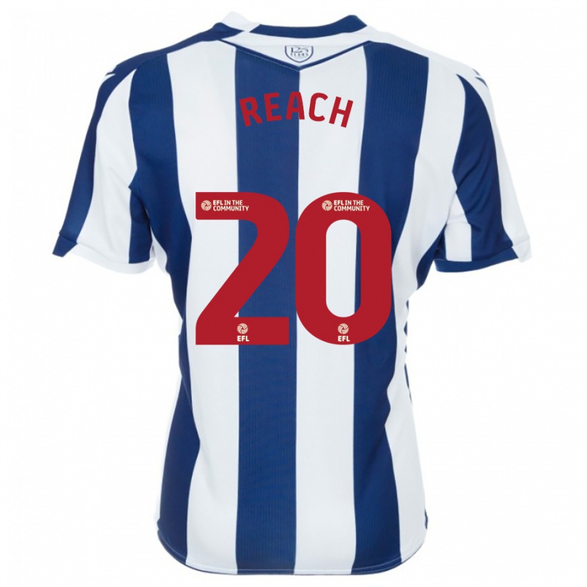 גברים אדם ריץ' #20 כחול נייבי לבן ג'רזי ביתית 2025/26 חולצה קצרה