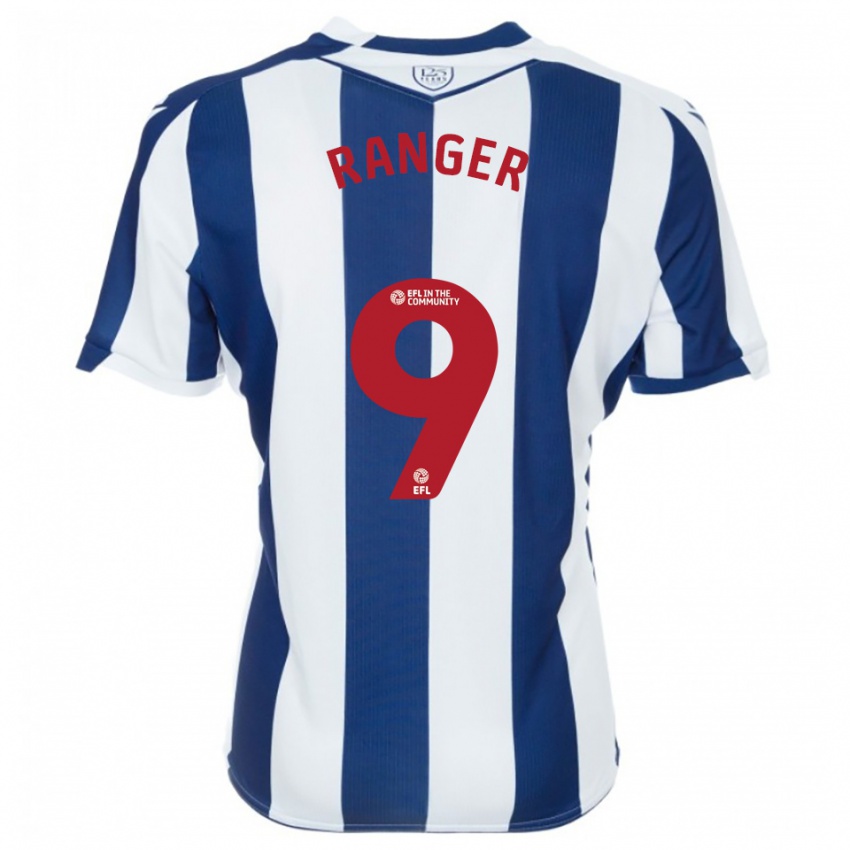 גברים Donte Ranger #9 כחול נייבי לבן ג'רזי ביתית 2025/26 חולצה קצרה