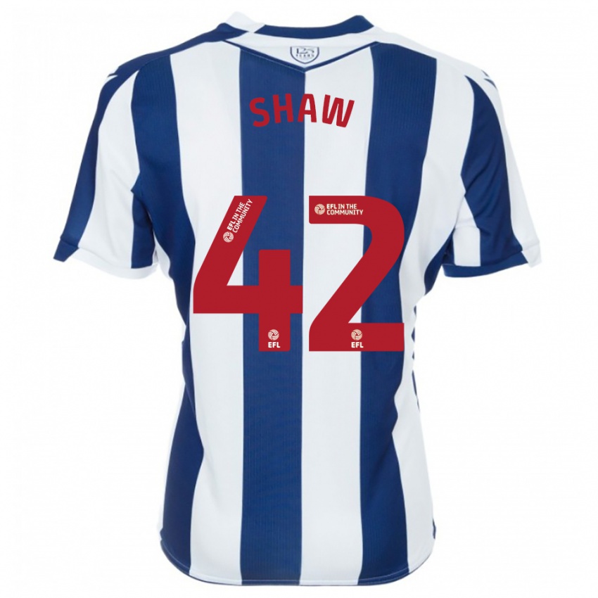 גברים ג'וש שו #42 כחול נייבי לבן ג'רזי ביתית 2025/26 חולצה קצרה