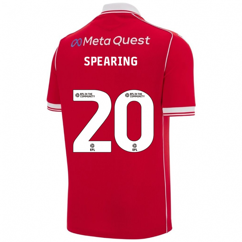 גברים נטשה ספירינג #20 אדום לבן ג'רזי ביתית 2025/26 חולצה קצרה